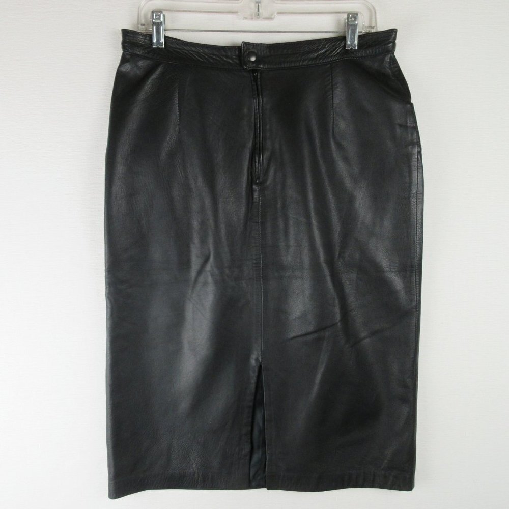 Vintage Midi Pencil Skirt Size 42 Pockets Mob Wife